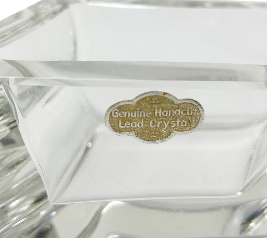 Vintage Hand Cut Crystal Box