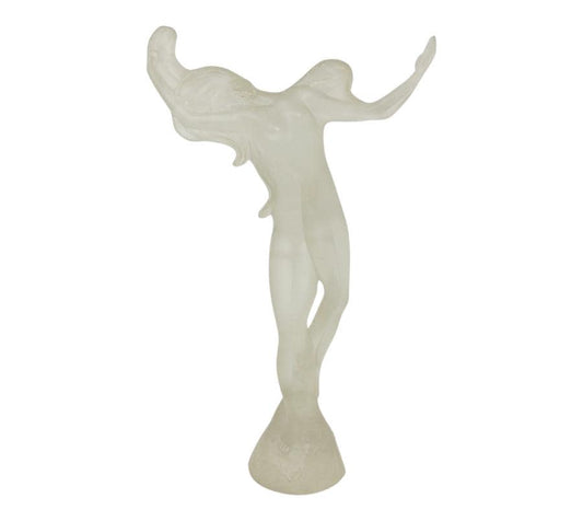 Vintage 1984 Frosted Lucite Figural Nude Sculpture