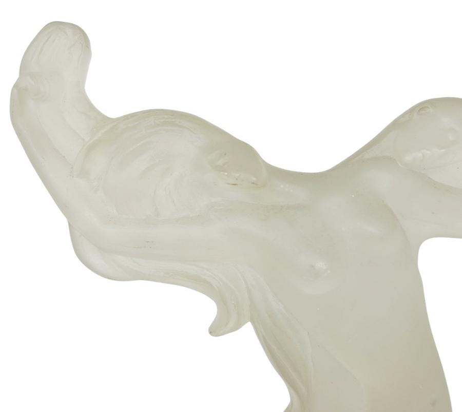 Vintage 1984 Frosted Lucite Figural Nude Sculpture