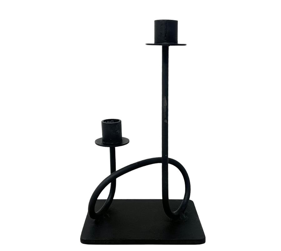 Vintage Post Modern Metal Candle Holder