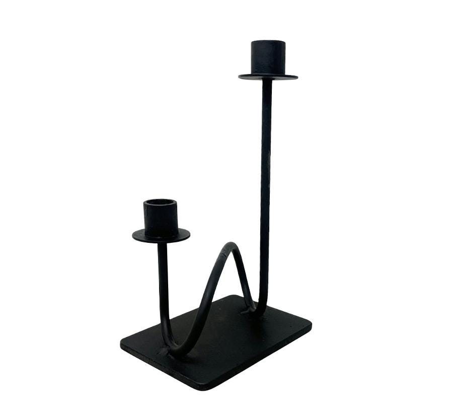 Vintage Post Modern Metal Candle Holder