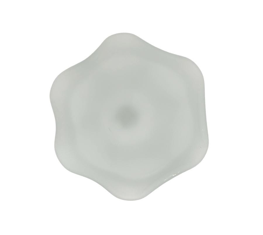 Set of 4 Vintage Frosted Glass Cups