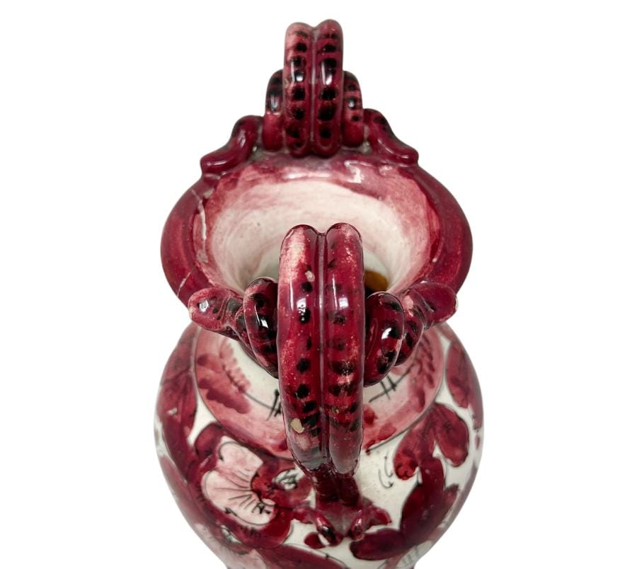Vintage Distressed Italian Painted Urn