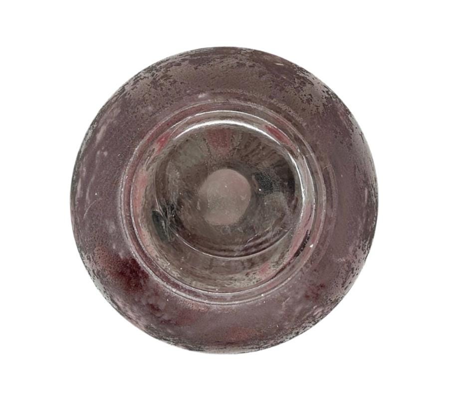 Vintage Art Glass Handled Vase