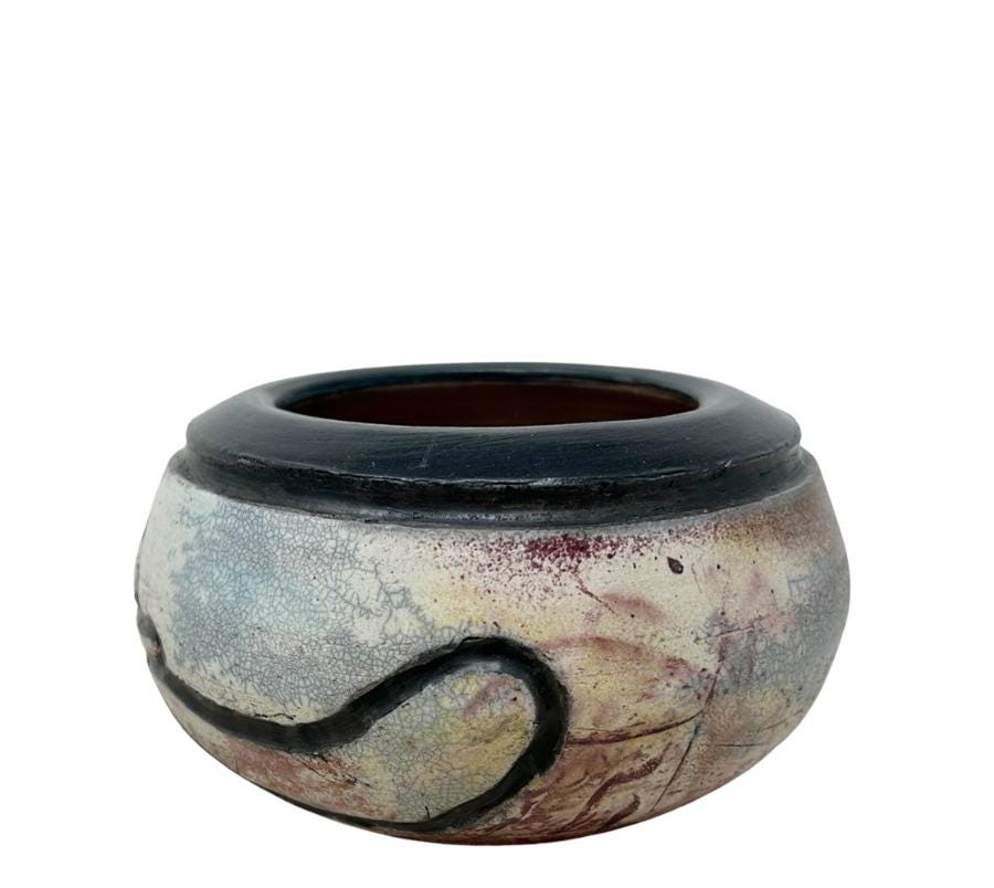 Vintage Raku Pot
