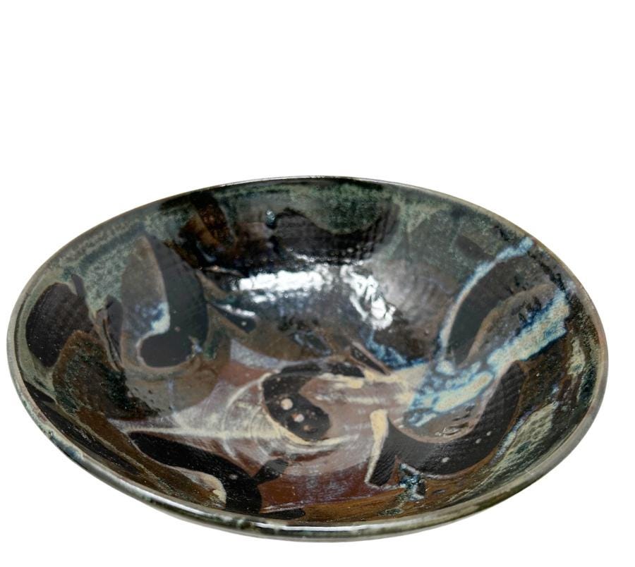Vintage Glazed Studio Pottery Bowl