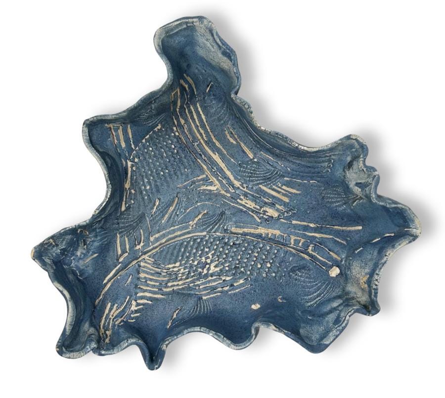1999 Studio Pottery Ripple Bowl