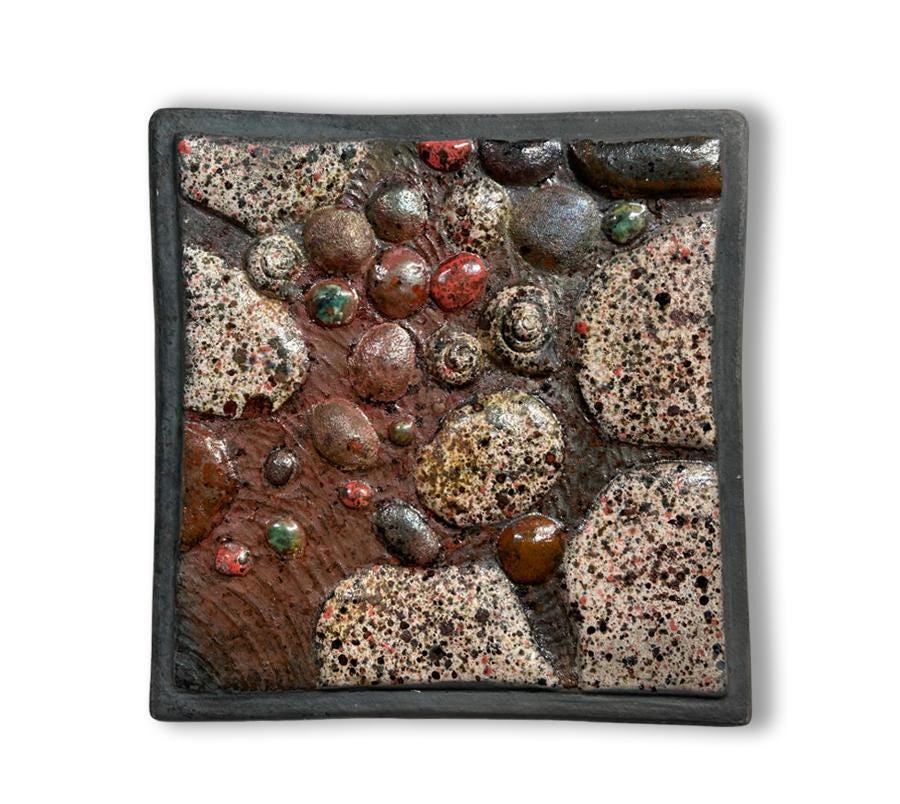 Vintage Studio Ceramic Tile Wall Hanging