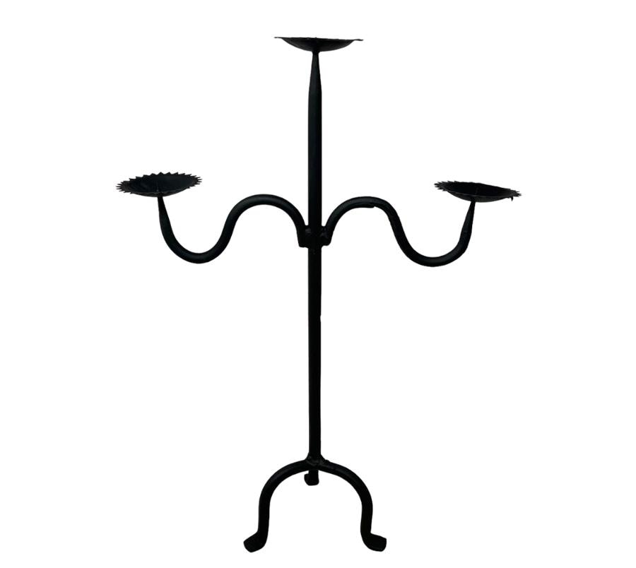 Vintage Tripod Metal Candelabra