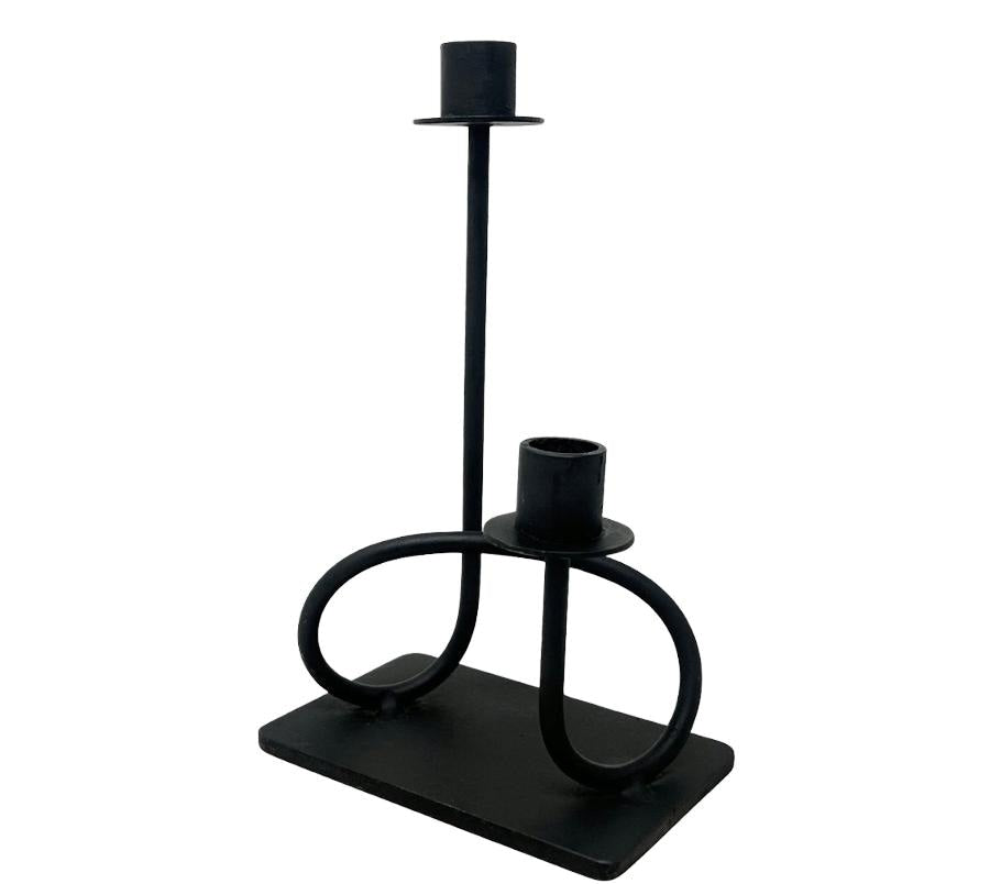 Vintage Post Modern Metal Candle Holder