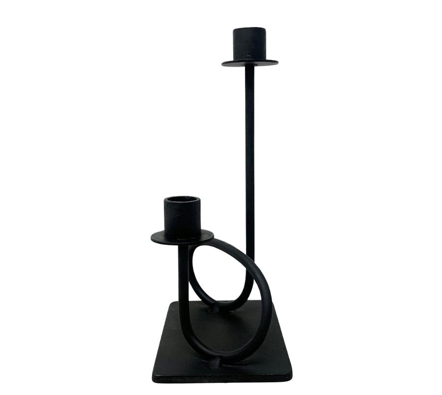 Vintage Post Modern Metal Candle Holder