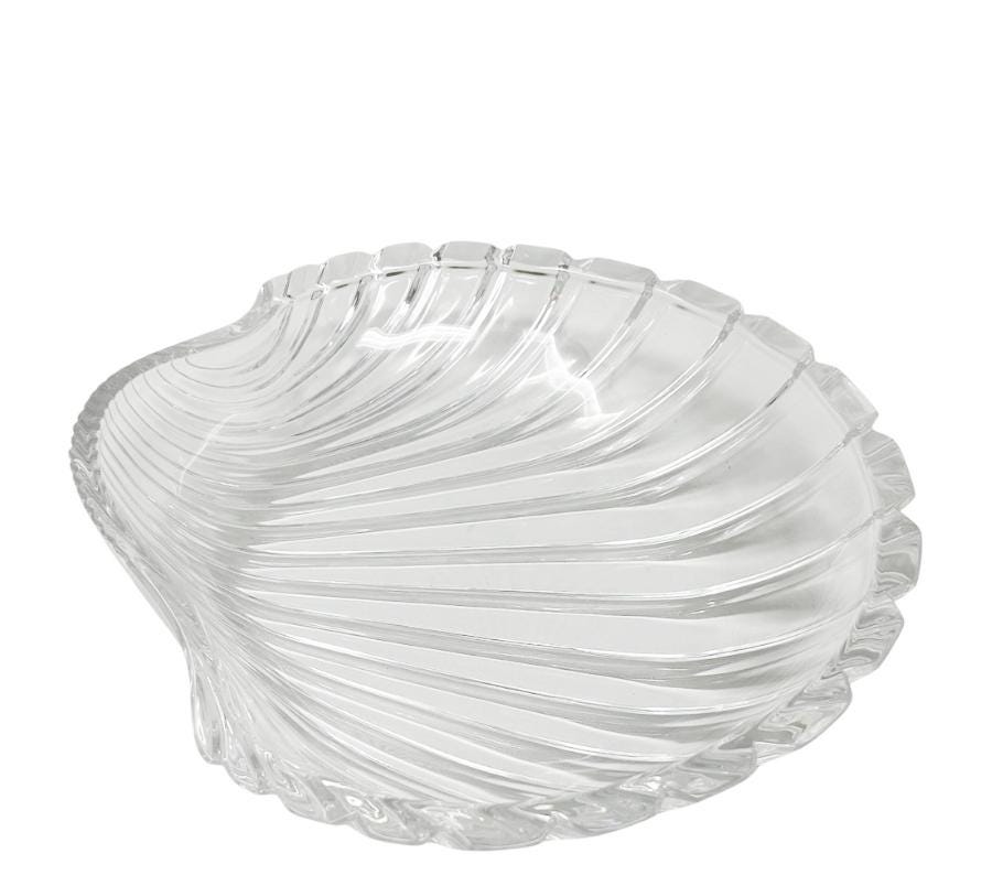 Vintage Crystal Shell Bowl