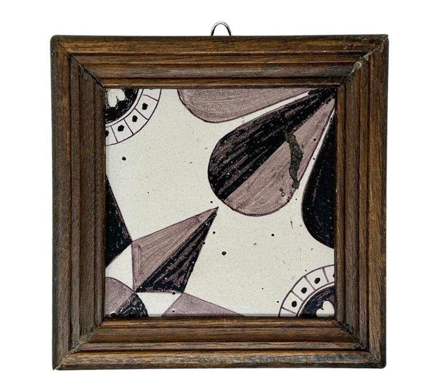 Framed Antique Tile
