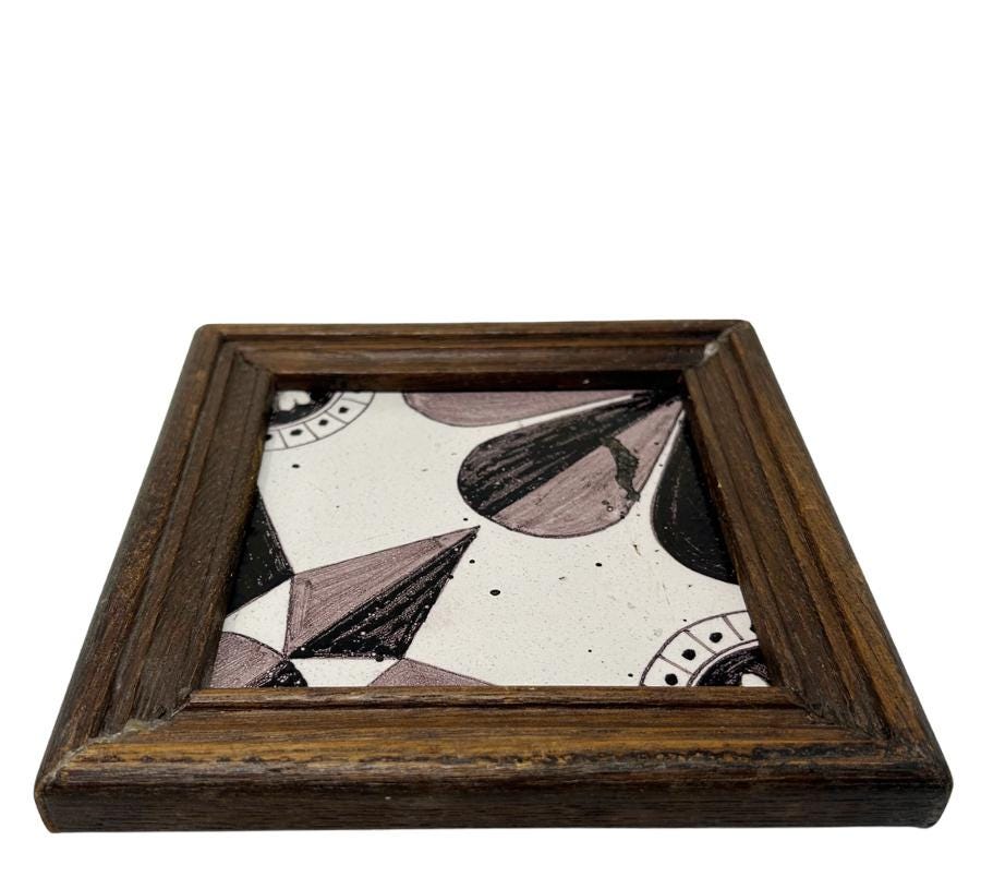 Framed Antique Tile