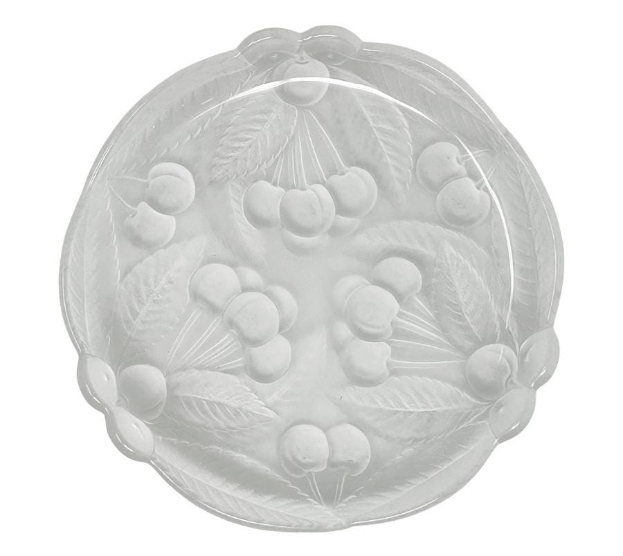 Vintage Mikasa “Bountiful” Frosted Glass Plates