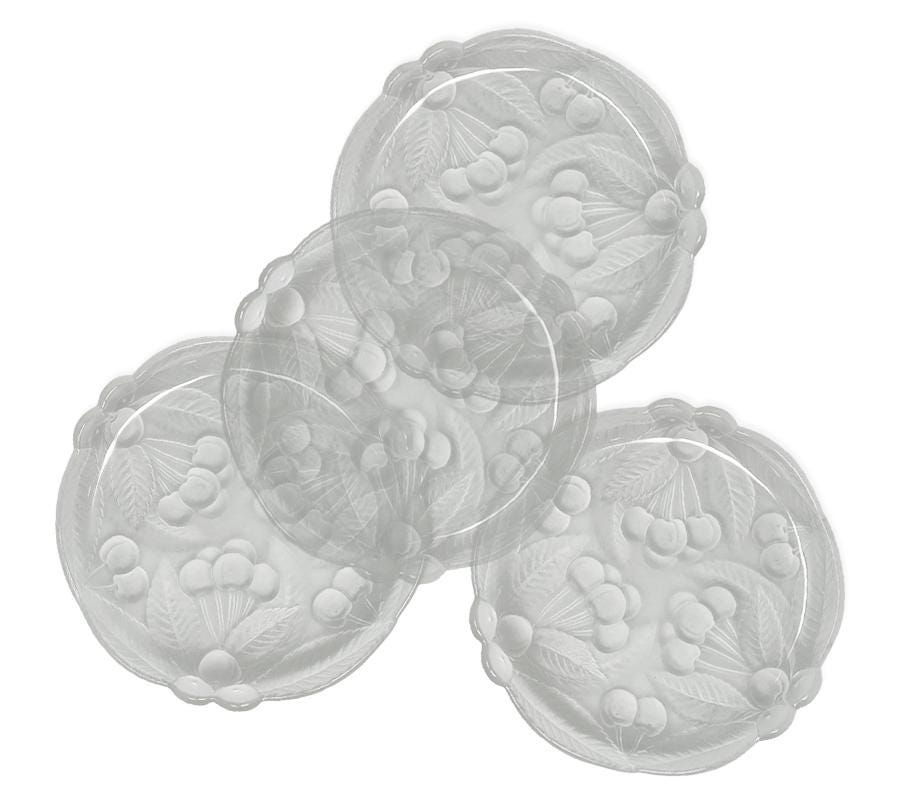 Vintage Mikasa “Bountiful” Frosted Glass Plates