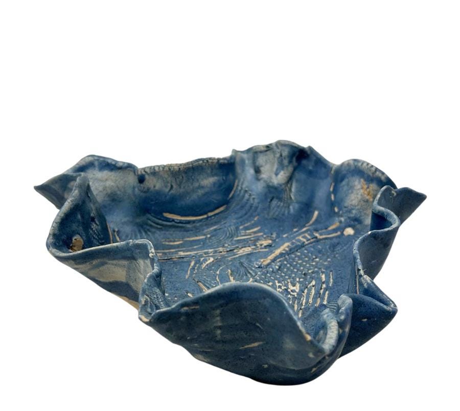 1999 Studio Pottery Ripple Bowl