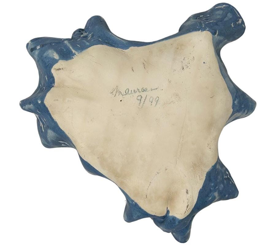 1999 Studio Pottery Ripple Bowl