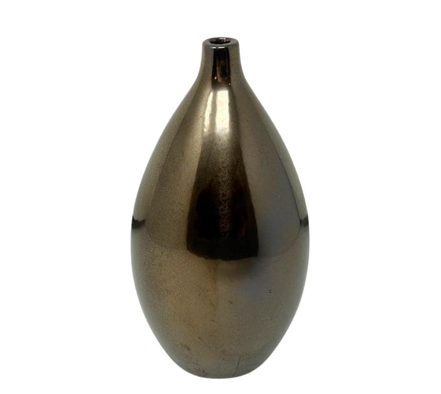 Bronze Glaze Ceramic Bud Vase