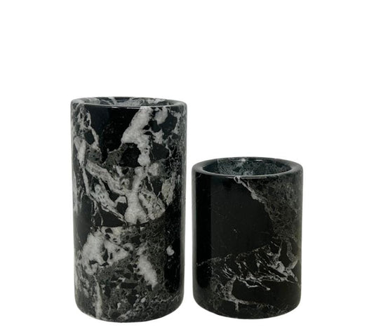 Pair of Vintage Marble Candle Holders