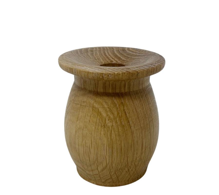Vintage Carved Wooden Bud Vase