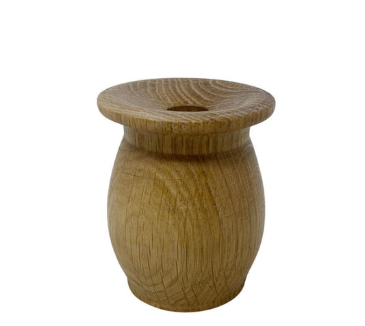 Vintage Carved Wooden Bud Vase
