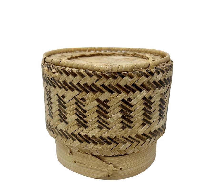 Vintage Woven Lidded Box