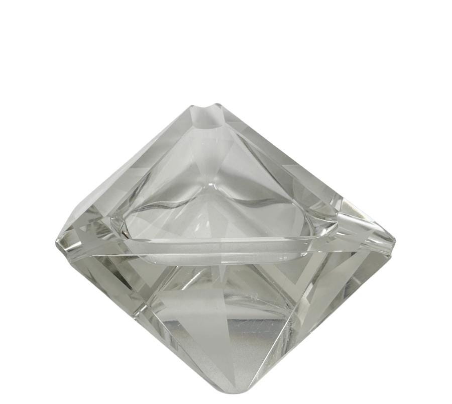 Vintage Crystal Catchall Dish