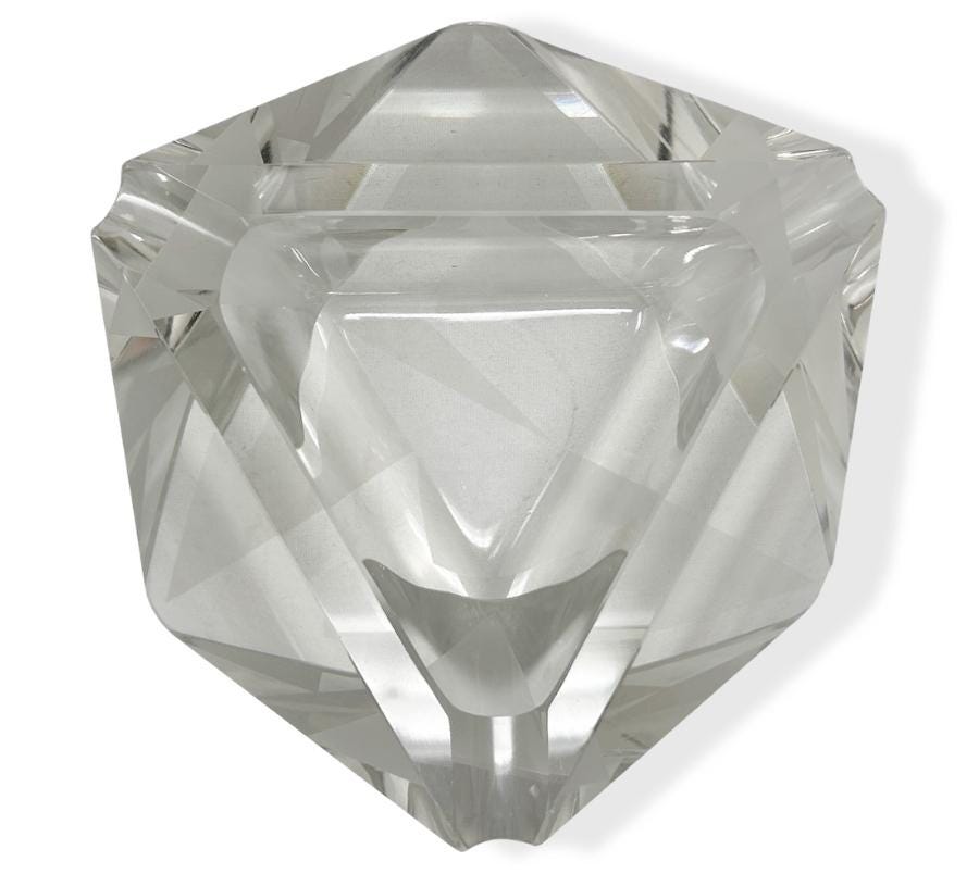 Vintage Crystal Catchall Dish