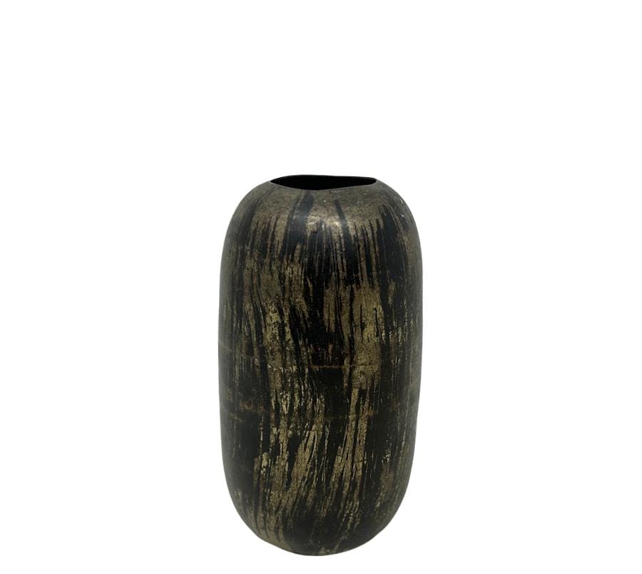 Vintage Distressed Metal Bud Vase