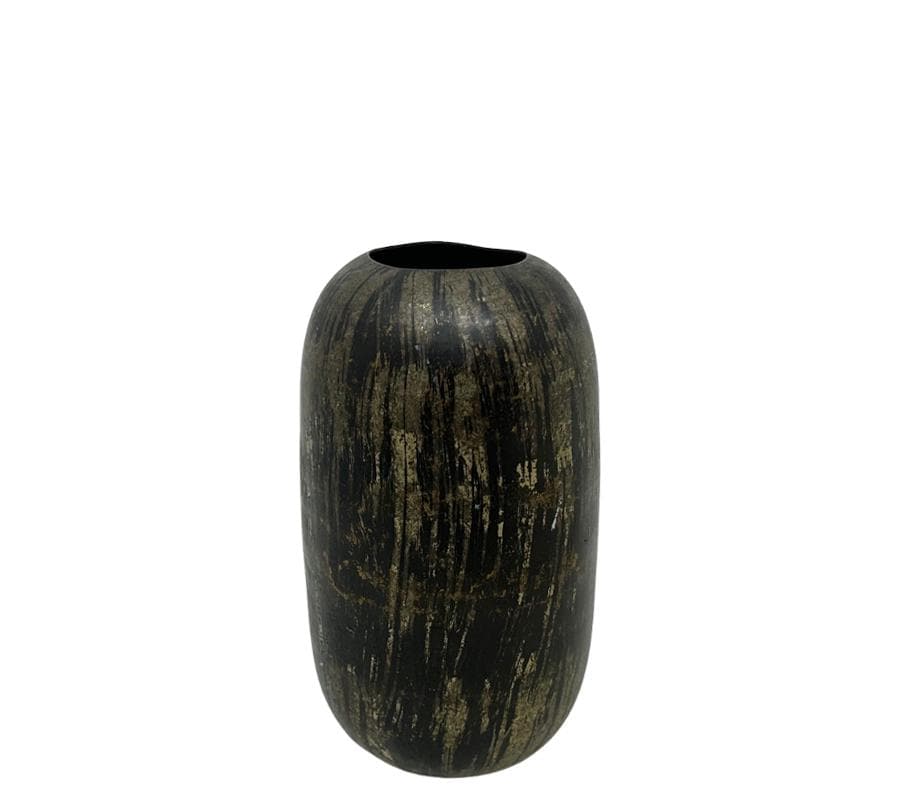 Vintage Distressed Metal Bud Vase