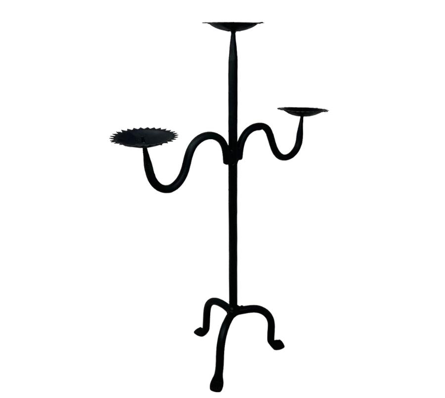 Vintage Tripod Metal Candelabra
