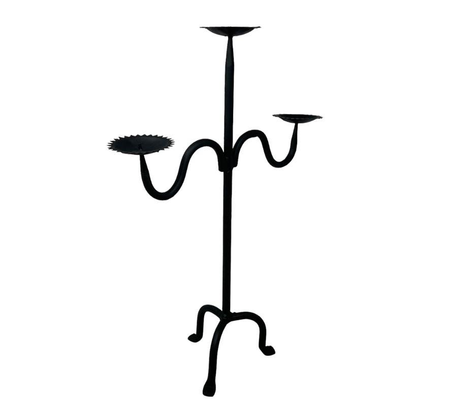 Vintage Tripod Metal Candelabra
