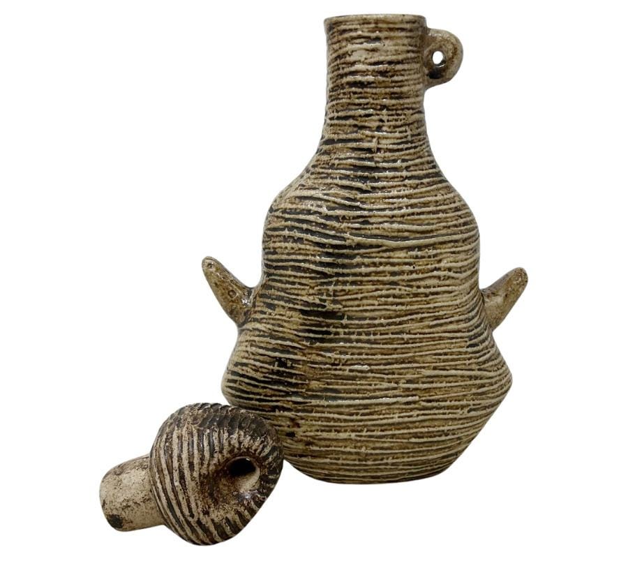 Vintage Studio Ceramic Lidded Vessel