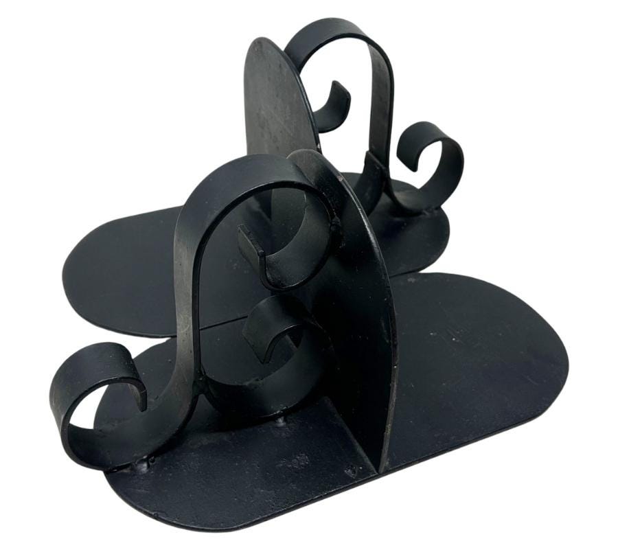 Vintage Spanish Revival Metal Bookends
