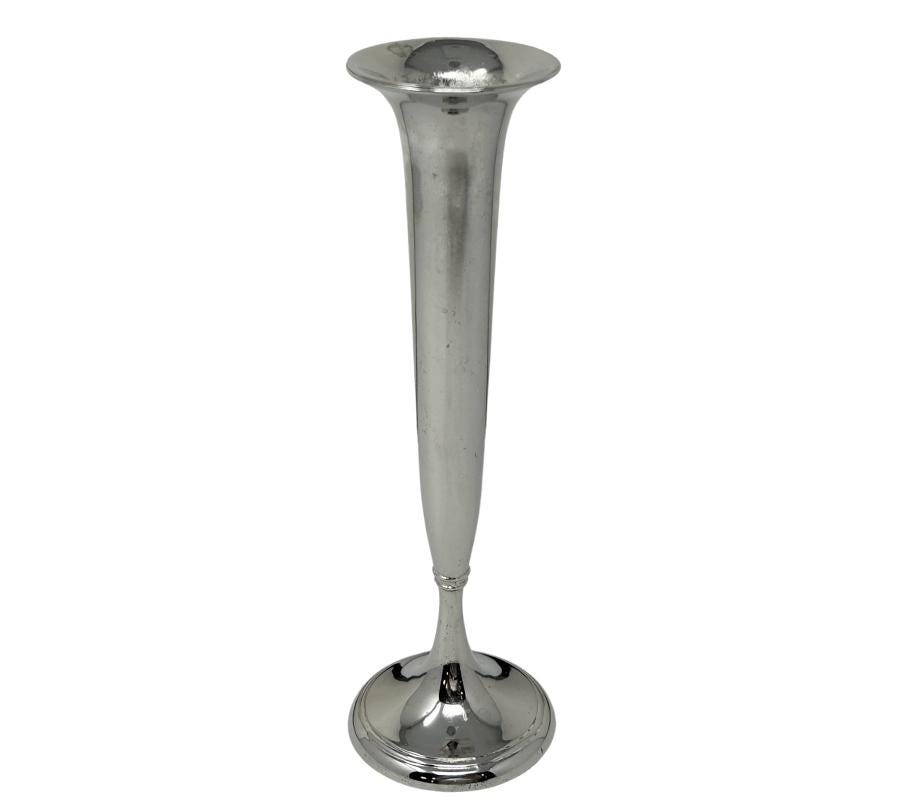 Vintage Silver-Plated Bud Vase