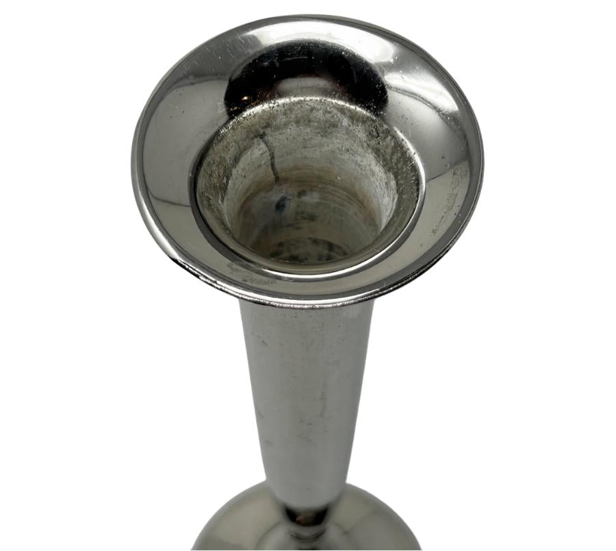 Vintage Silver-Plated Bud Vase