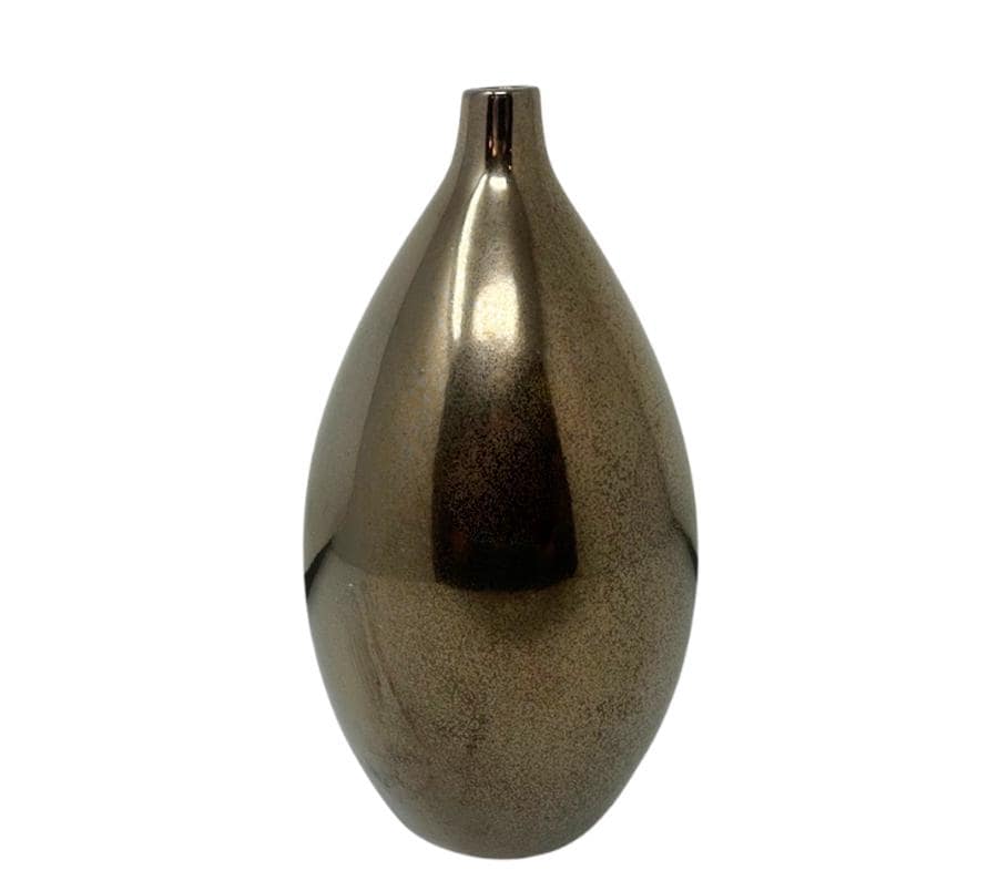 Bronze Glaze Ceramic Bud Vase