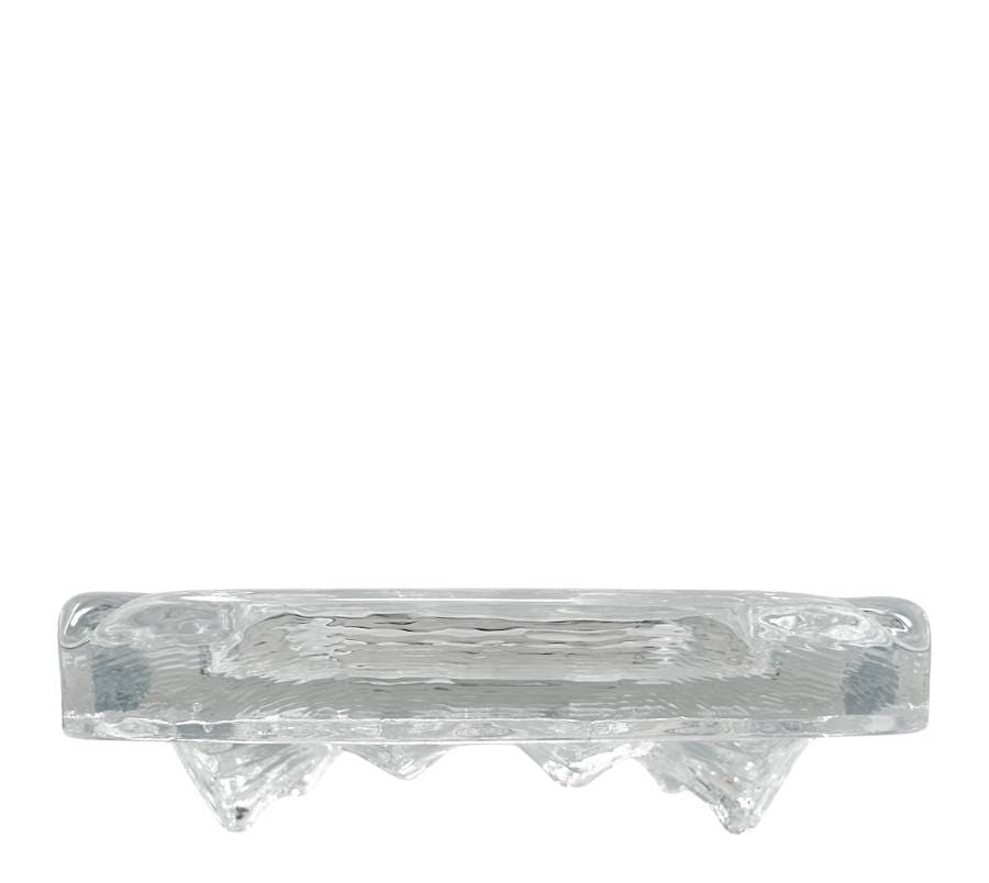 Vintage Art Glass Footed Dish