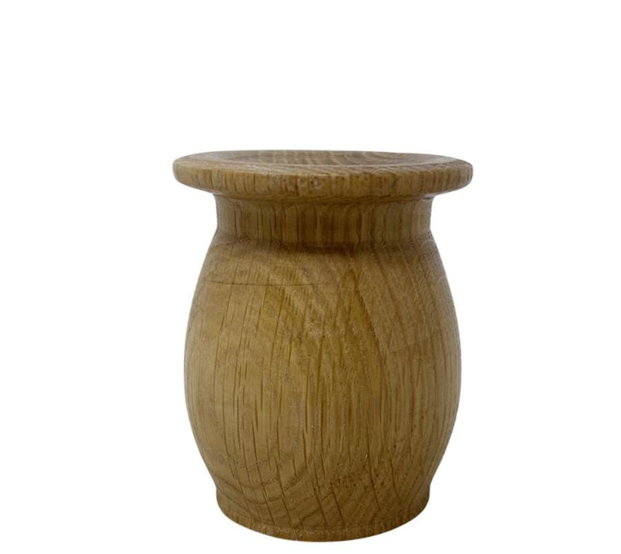 Vintage Carved Wooden Bud Vase