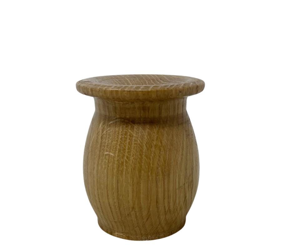 Vintage Carved Wooden Bud Vase
