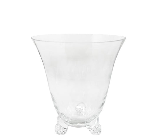 Vintage Art Glass Tripod Vase