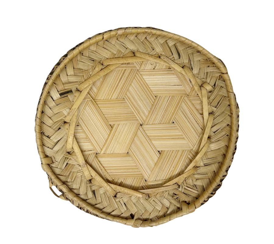 Vintage Woven Lidded Box