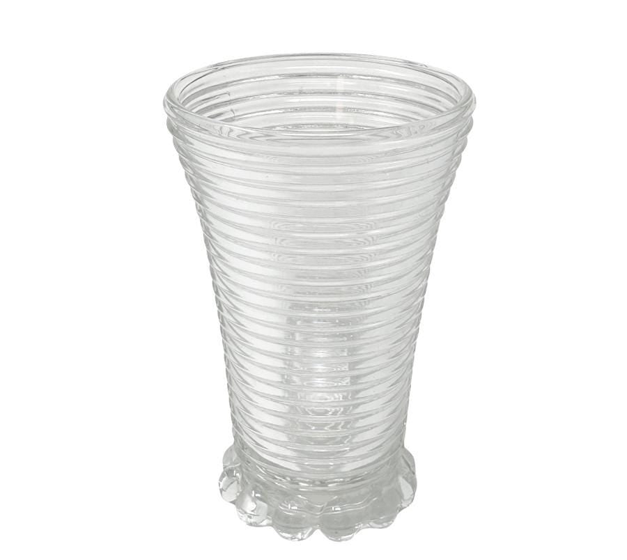 Vintage Anchor Hocking ‘Manhattan’ Glass Vase