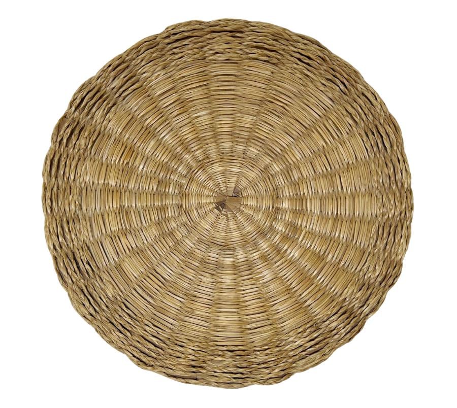 Vintage Indigenous Low Profile Woven Basket