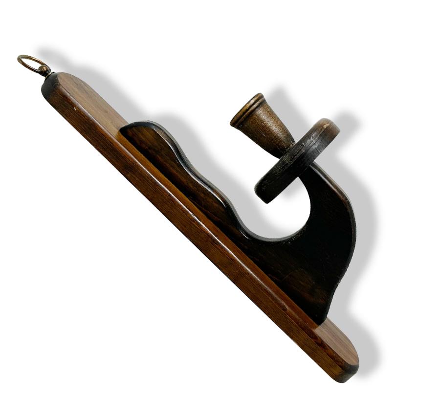 Vintage Wooden Wall Candle Sconce