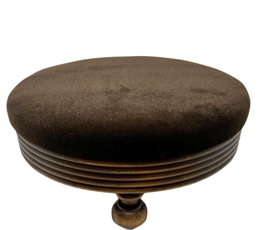 Antique Velvet Foot Stool