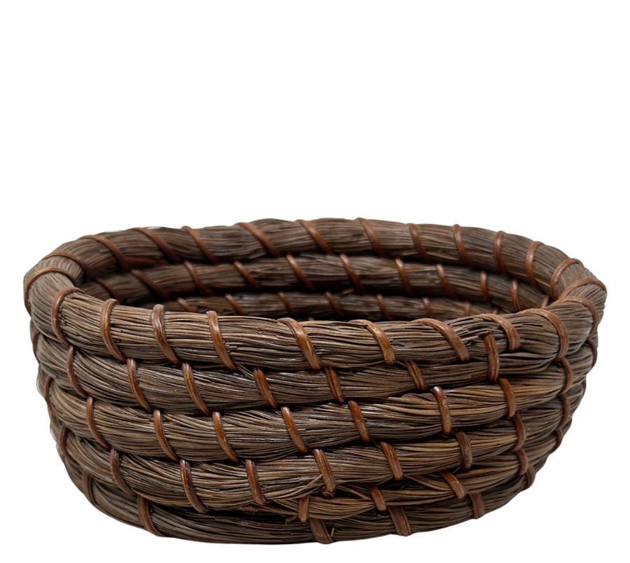 Vintage Indigenous Coil Pine Basket