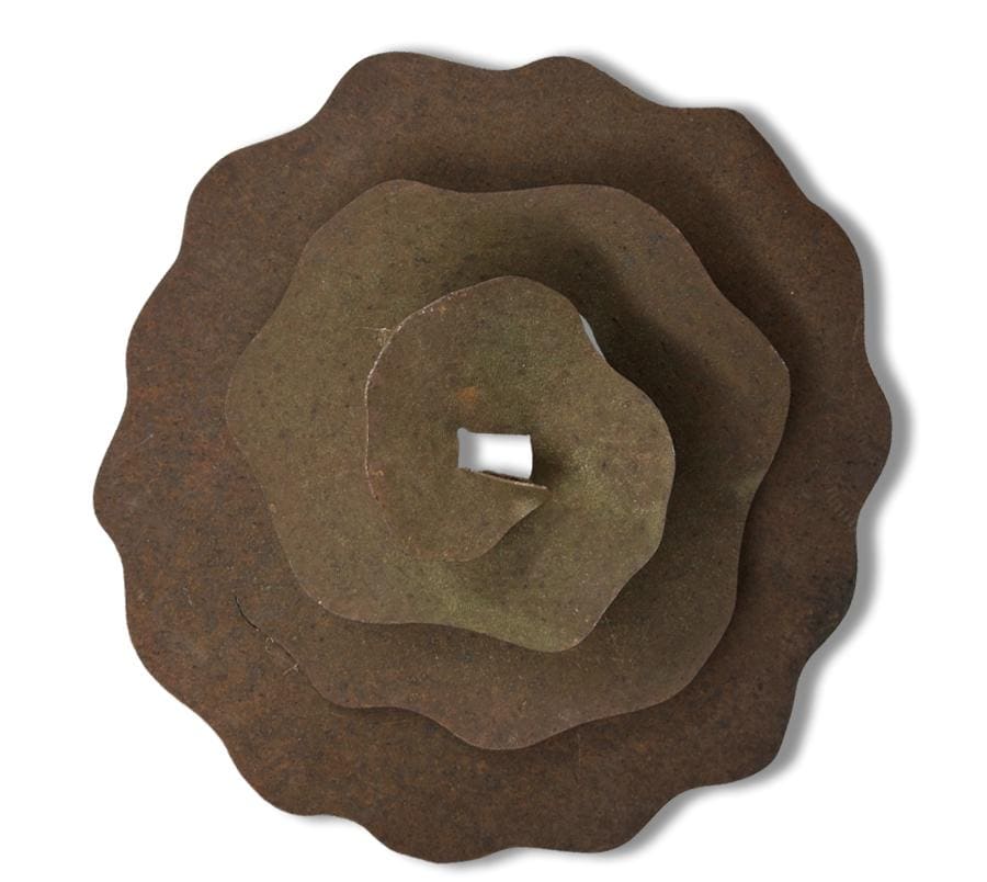 Distressed Metal Sculptural Wall Hanging