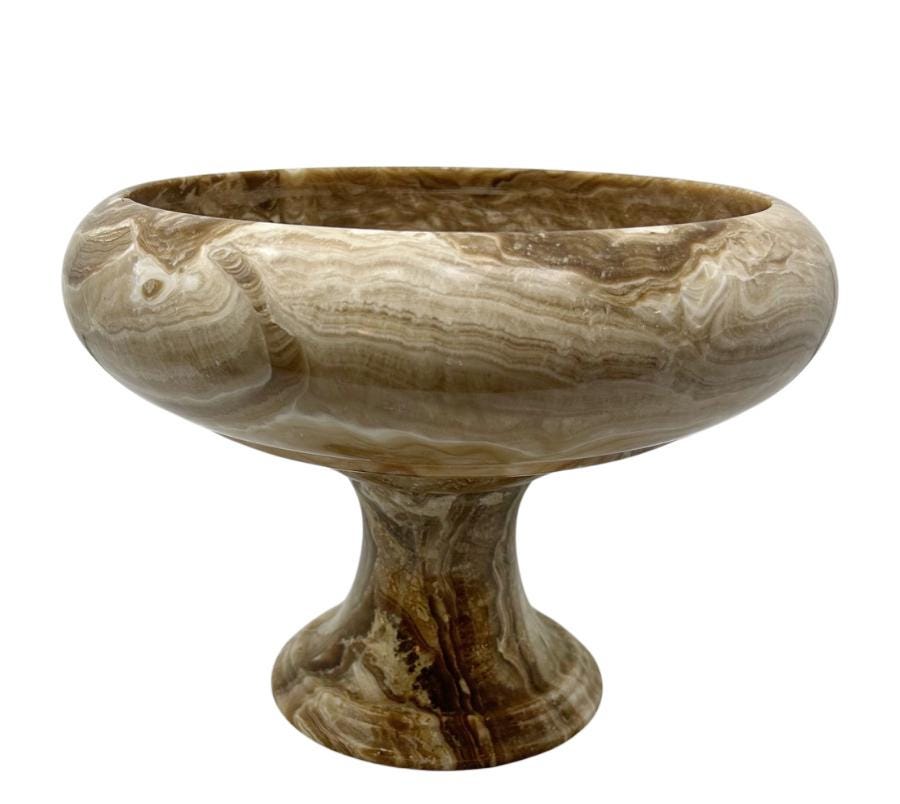 Vintage Onyx Pedestal Bowl